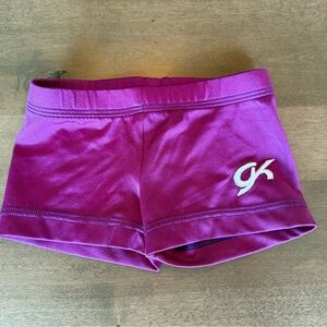 Kids Purple Gymnastics Shorts